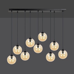 Lampa Cosmo IX - Szklane Kule, Bursztyn, Emibig | Sklep Lamp