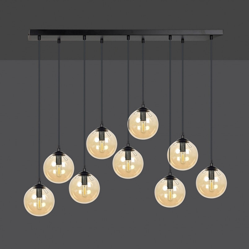 Lampa Cosmo IX - Szklane Kule, Bursztyn, Emibig | Sklep Lamp