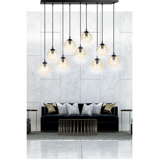 Lampa Cosmo IX - Szklane Kule, Bursztyn, Emibig | Sklep Lamp