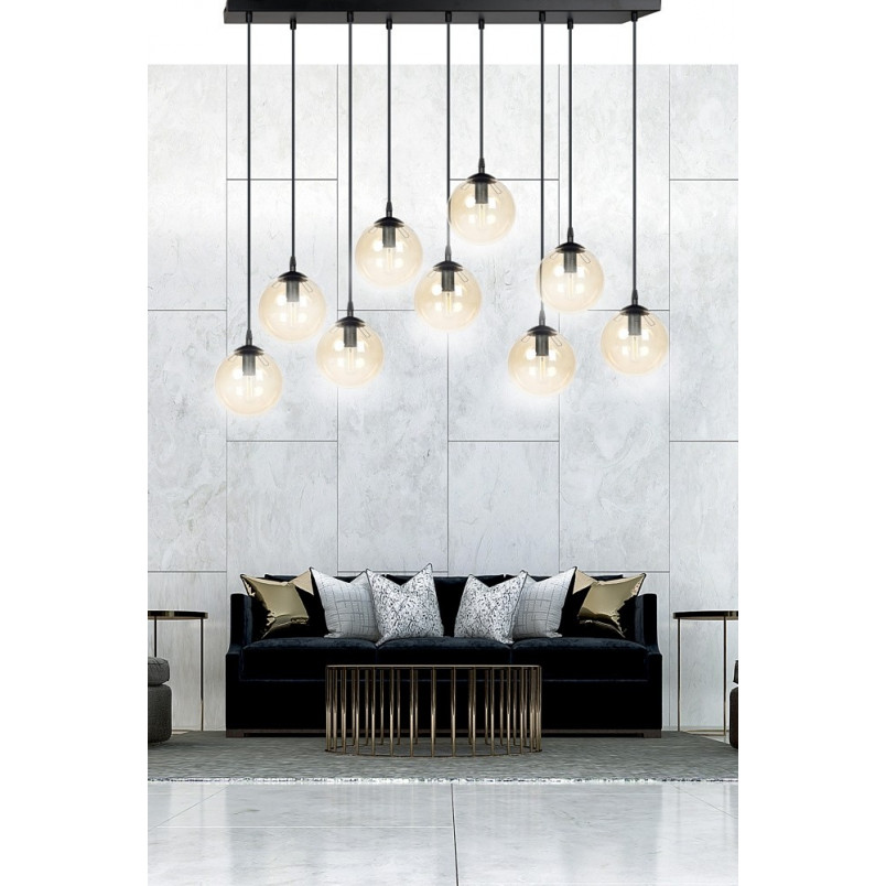Lampa Cosmo IX - Szklane Kule, Bursztyn, Emibig | Sklep Lamp