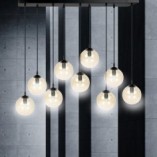 Lampa Cosmo IX - Szklane Kule, Bursztyn, Emibig | Sklep Lamp