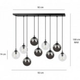 Lampa Wisząca Cosmo IX - Szklane Kule | Emibig
