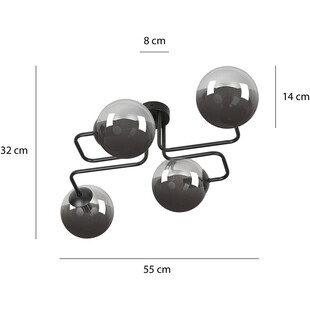 Lampa sufitowa Brendi IV - szklane kule, Emibig | Oświetlenie