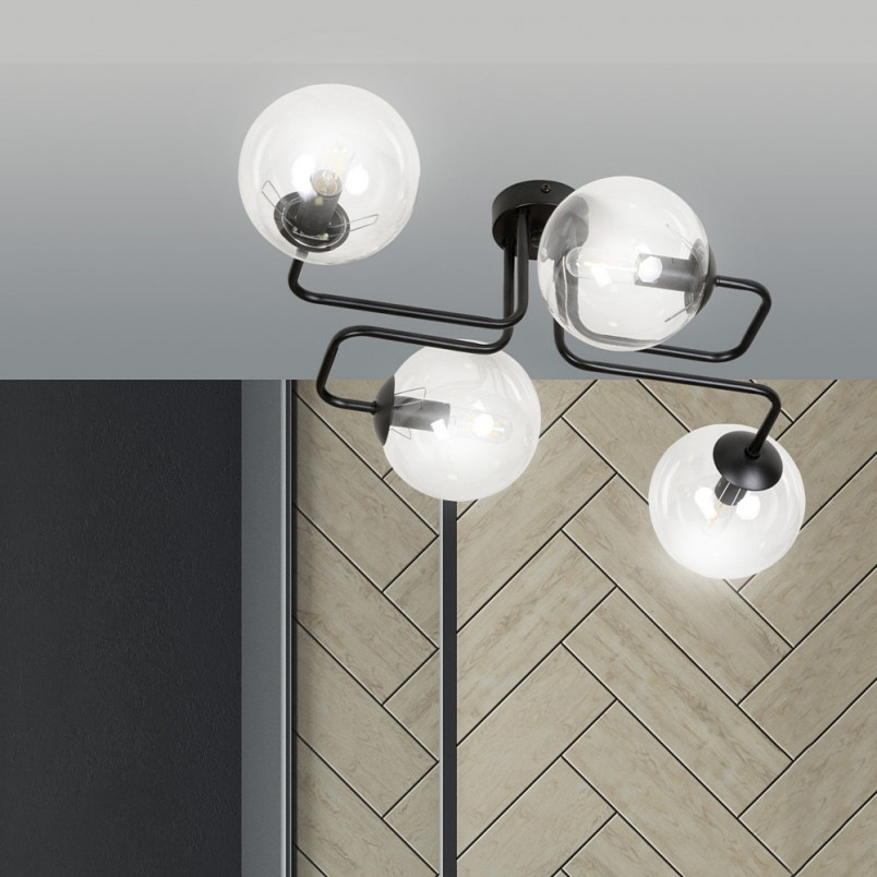Lampa Sufitowa Brendi IV - Szkło, Modern | Emibig