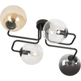 Lampa sufitowa szklane kule Brendi IV czarny/multikolor marki Emibig