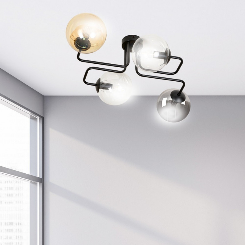 Lampa sufitowa Brendi IV - kolorowe szkło | Emibig
