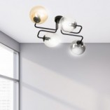 Lampa sufitowa Brendi IV - kolorowe szkło | Emibig