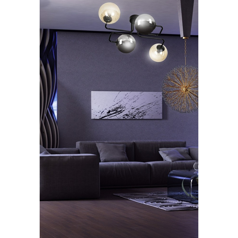 Lampa sufitowa Brendi IV - Szklane kule, 55cm | Emibig
