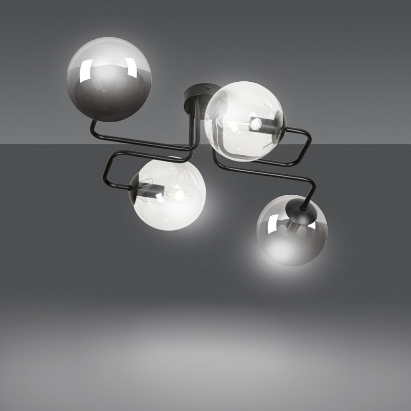 Lampa Sufitowa Brendi IV - Szkło, Kule, 55cm | Emibig