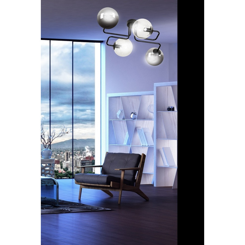 Lampa Sufitowa Brendi IV - Szkło, Kule, 55cm | Emibig
