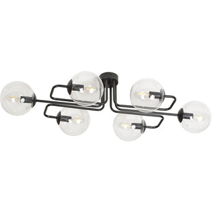 Lampa sufitowa szklane kule Brendi VIA czarno-przezroczysta marki Emibig
