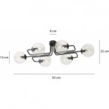 Lampa Sufitowa Brendi 6A - Szkło, E14, Modern | Emibig