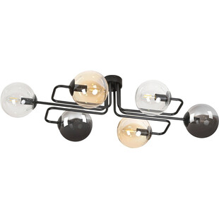 Lampa sufitowa szklane kule Brendi VIA czarny/multikolor marki Emibig