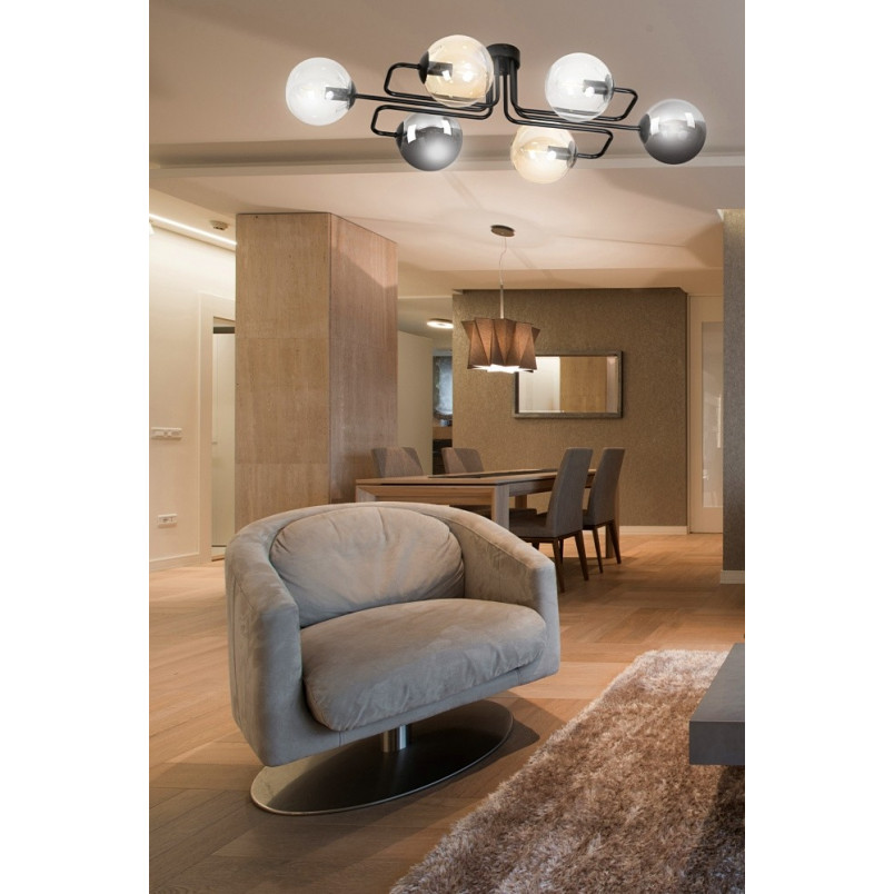 Lampa sufitowa Brendi - kolorowe szklane kule | Emibig