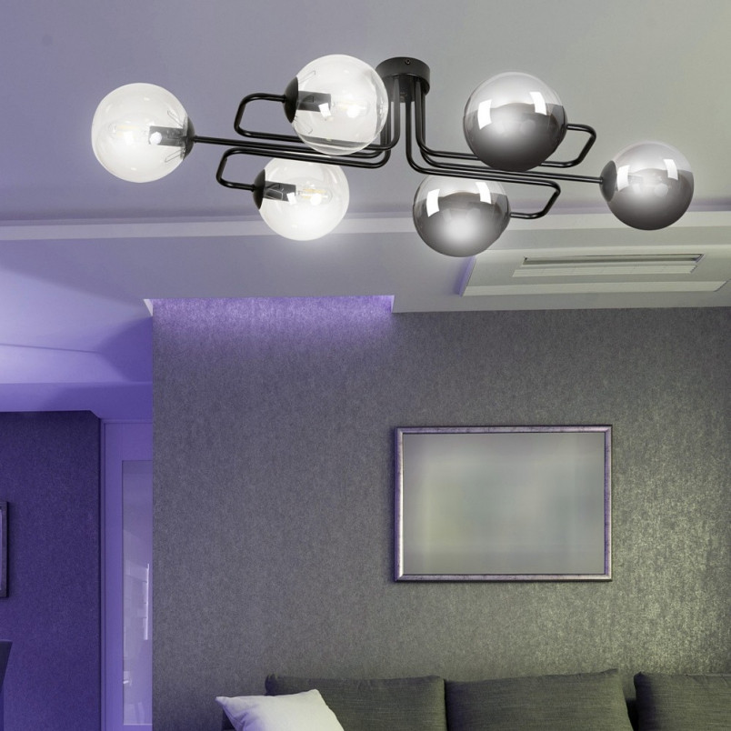 Lampa Sufitowa Brendi 6A - Szklane Kule | Emibig