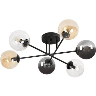 Lampa sufitowa szklane kule Brendi VIB czarny/multikolor marki Emibig