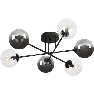 Lampa sufitowa szklane kule Brendi VIB grafitowo-przezroczysta marki Emibig