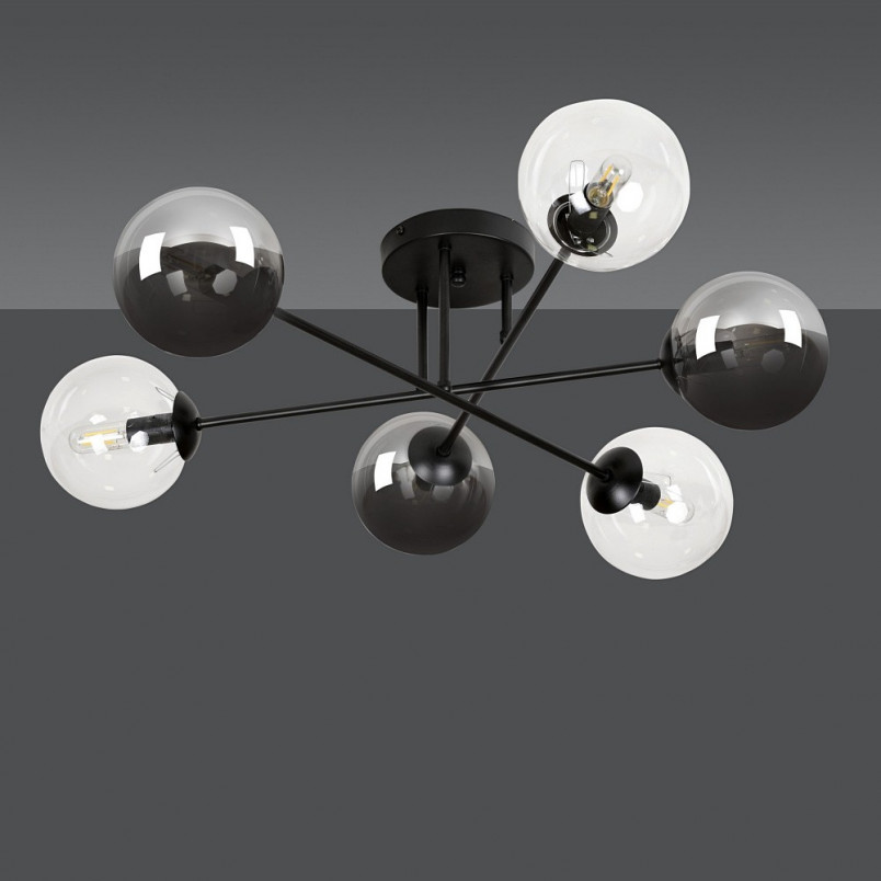 Lampa sufitowa Brendi 6B - Szklane kule, 75cm | Emibig