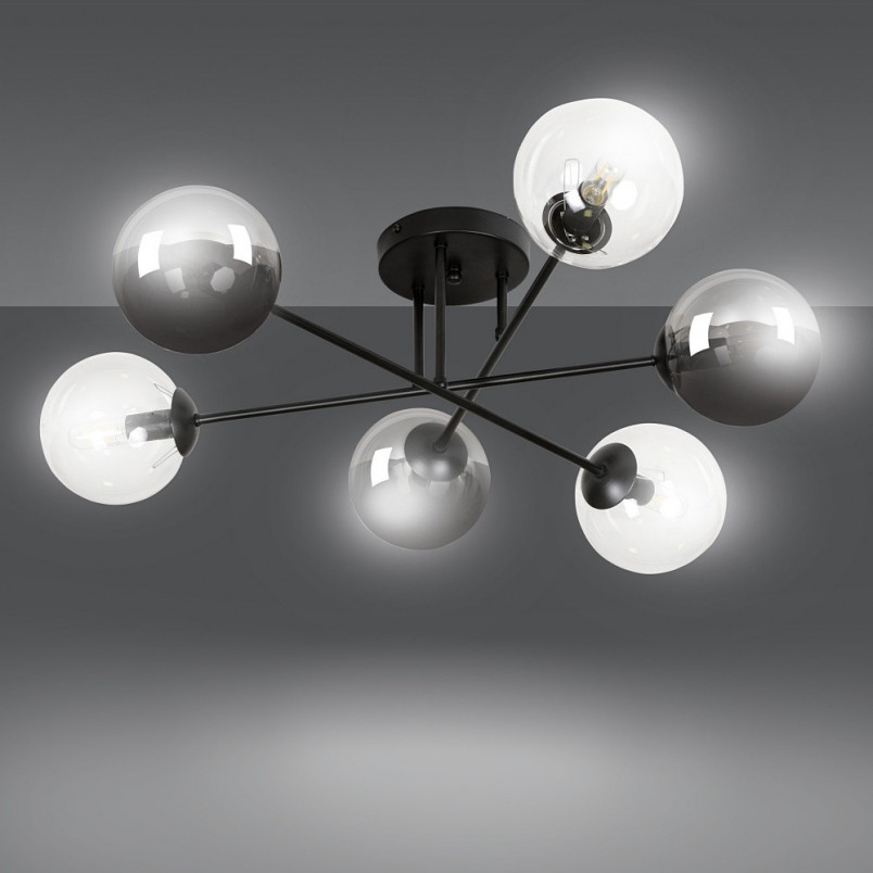 Lampa sufitowa Brendi 6B - Szklane kule, 75cm | Emibig