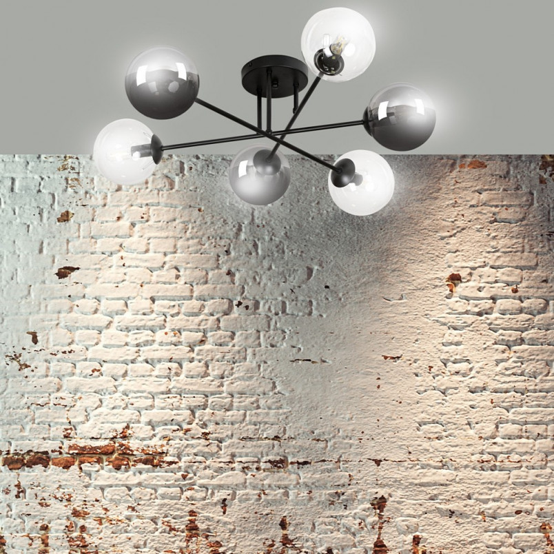Lampa sufitowa Brendi 6B - Szklane kule, 75cm | Emibig