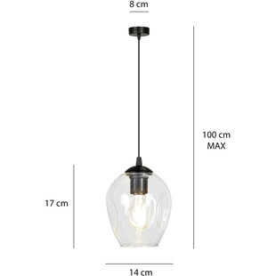Lampa Wisząca Szklana Istar 14cm | Emibig - Elegancki Design