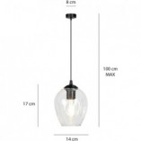 Lampa Wisząca Szklana Istar 14cm | Emibig - Elegancki Design