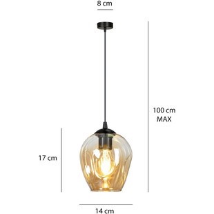 Lampa Wisząca Szklana Istar - Emibig | Eleganckie Oświetlenie