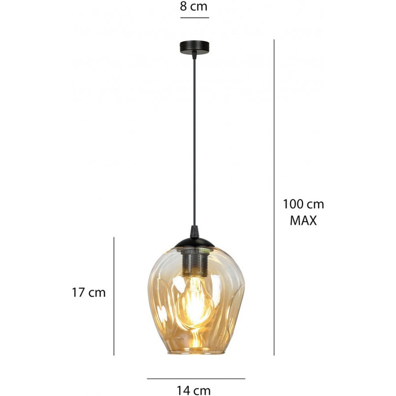 Lampa Wisząca Szklana Istar - Emibig | Eleganckie Oświetlenie