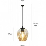 Lampa Wisząca Szklana Istar - Emibig | Eleganckie Oświetlenie