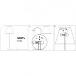 Lampa podłogowa czarna Moss | Nowodvorski - Elegancki design