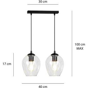 Lampa wisząca Istar II - Emibig, szklana, nowoczesna | Kup online