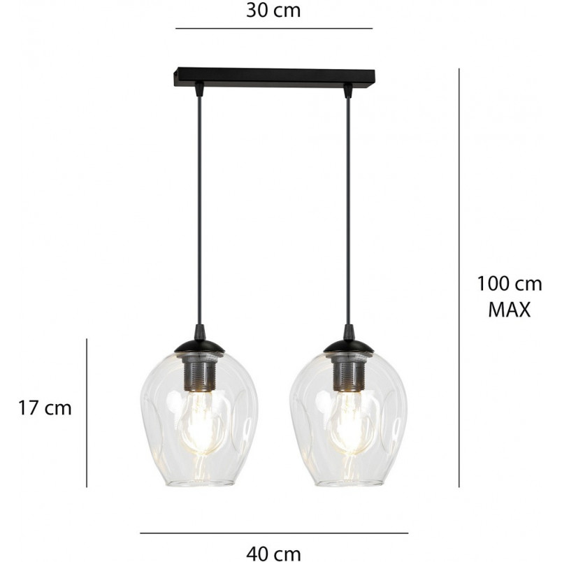 Lampa wisząca Istar II - Emibig, szklana, nowoczesna | Kup online