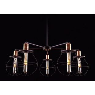 Lampa druciana wisząca 5 punktowa Manufacture V Czarna marki Nowodvorski