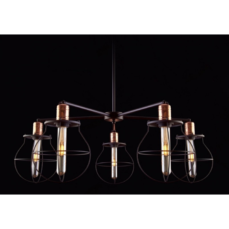 Lampa druciana 5-punktowa Manufacture | Nowodvorski | Loft