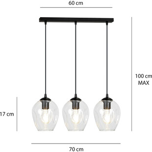 Lampa Wisząca Szklana Istar III - Emibig | Elegancki Design