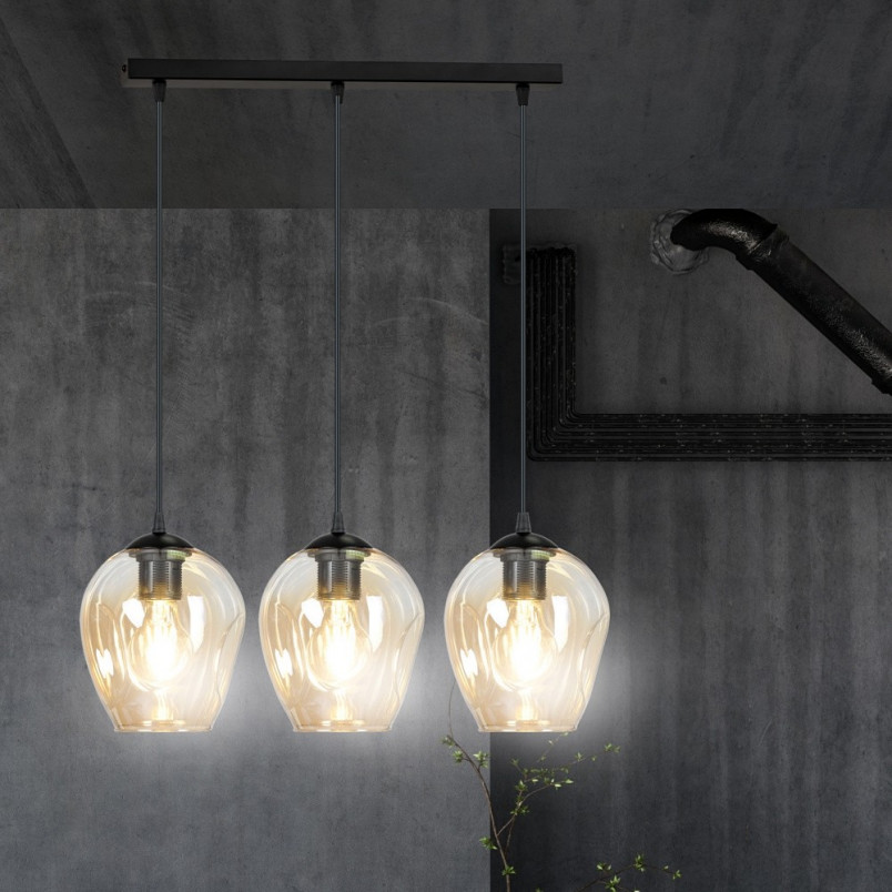 Lampa Wisząca Szklana Istar III | Emibig - 70cm