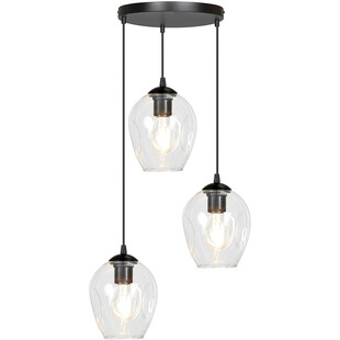Lampa wisząca Istar III - Szkło, E27 | Emibig
