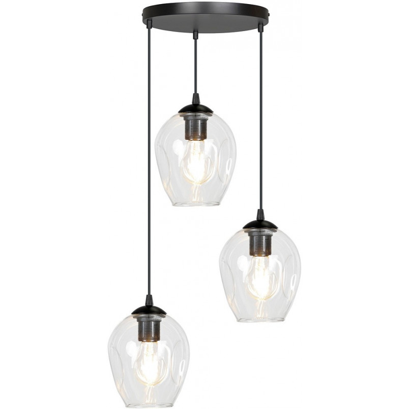 Lampa wisząca Istar III - Szkło, E27 | Emibig