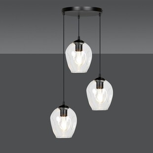 Lampa wisząca Istar III - Szkło, E27 | Emibig