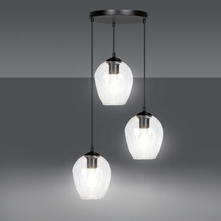 Lampa wisząca Istar III - Szkło, E27 | Emibig