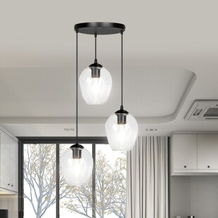 Lampa wisząca Istar III - Szkło, E27 | Emibig