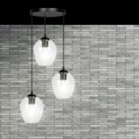Lampa wisząca Istar III - Szkło, E27 | Emibig