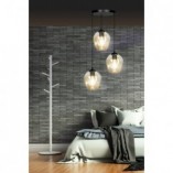 Lampa wisząca Istar III Emibig | Szkło bursztynowe, E27
