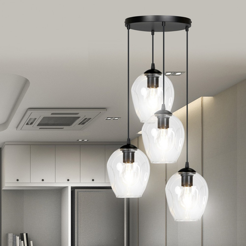 Lampa wisząca Istar IV | Szkło, E27 | Emibig - Kup teraz!