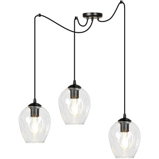 Lampa wisząca "Pająk" Level III | Szkło, E27 | Emibig