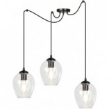 Lampa wisząca "Pająk" Level III | Szkło, E27 | Emibig