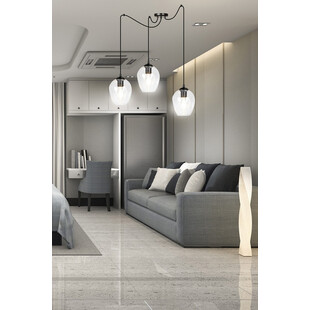 Lampa wisząca "Pająk" Level III | Szkło, E27 | Emibig