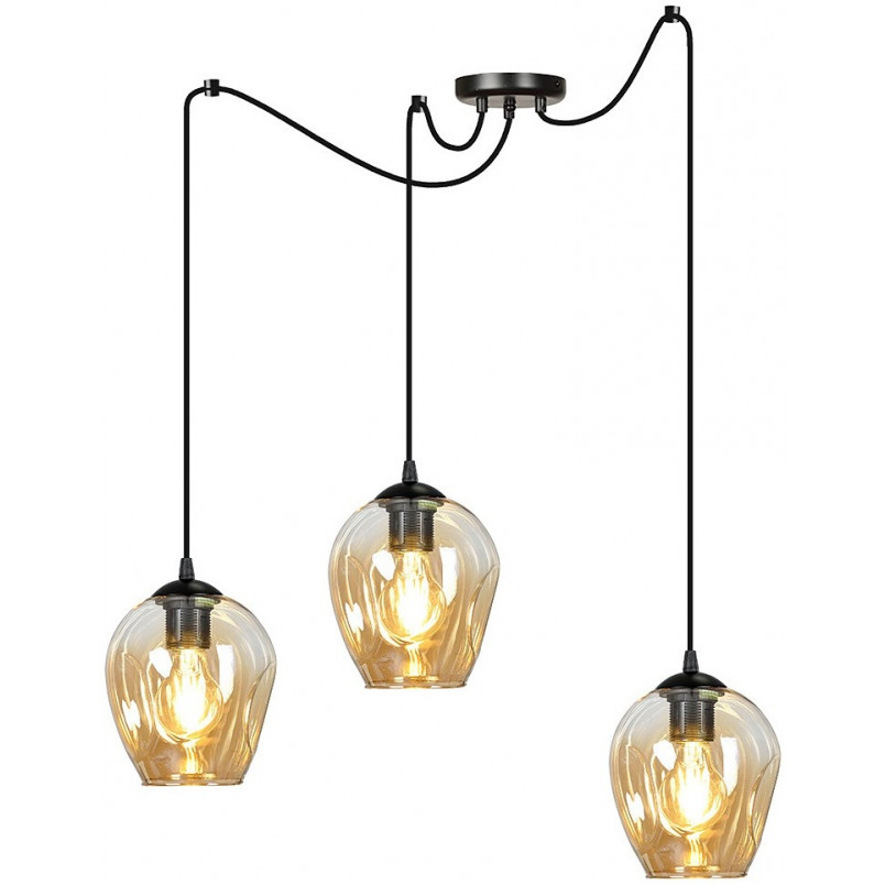 Lampa wisząca szklana "Pająk" Level III | Emibig