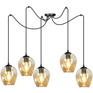 Lampa wisząca "Pająk" Level V - Emibig | Szkło, E27