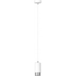 Lampa wisząca Fumiko 8cm biało-chromowana | Emibig